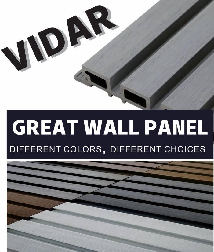 Paneles exteriores de madera antigua de WPC