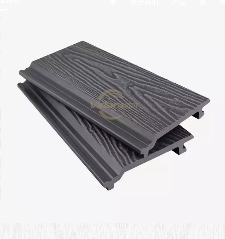 Panel de pared exterior de WPC en relieve 3D