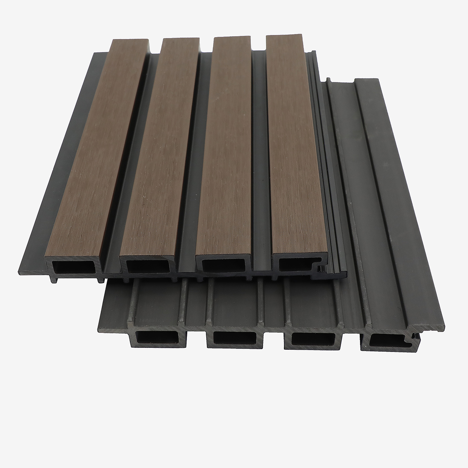 Panel de pared WPC de 2 colores resistente a la decoloraci&oacute;n